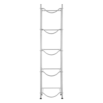 5-Tier Water Jug Holder Rack, 5 Gallon, Holds 5 Bottles