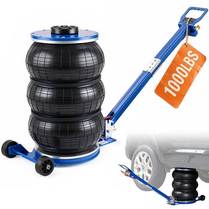 5 Ton Pneumatic Air Bag Jack, 18.5 in Lift, Triple Bag