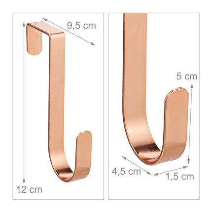 5 pcs. stainless steel door hooks