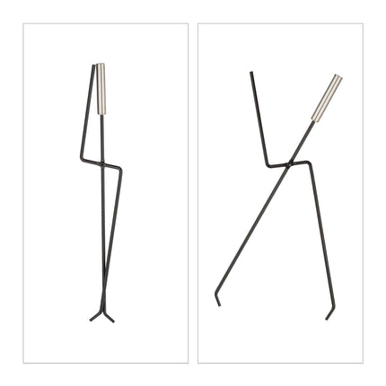 5-piece fireplace set in black