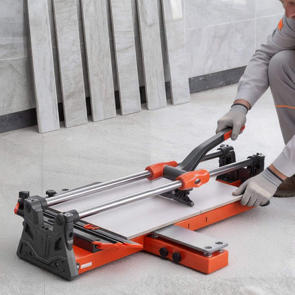 600mm Manual Tile Cutter, Carbide Wheel, Angle Fence