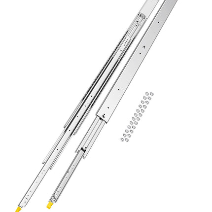 60 In Locking Full Extension Drawer Slides, 500 Lb Pair