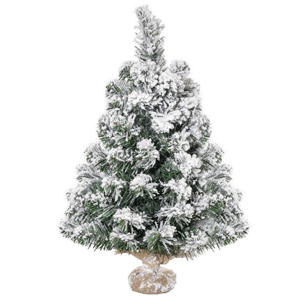 60cm Artificial Christmas Tree with Snow Effect, Indoor Use
