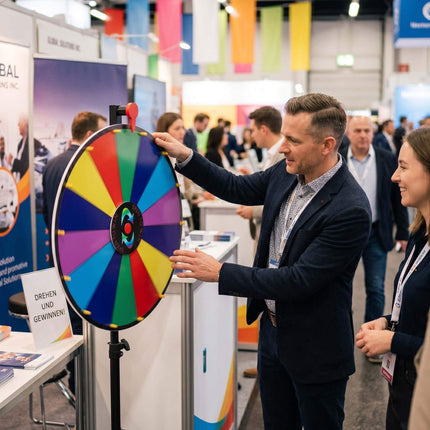 60 cm Multicoloured Prize Wheel with Stand