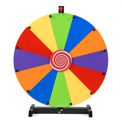 60cm Tabletop Prize Wheel with Stand – 12 Slots, Multi-Color