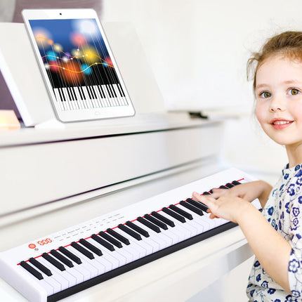 61-Key Digital Keyboard Piano with Case, Weighted Keys
