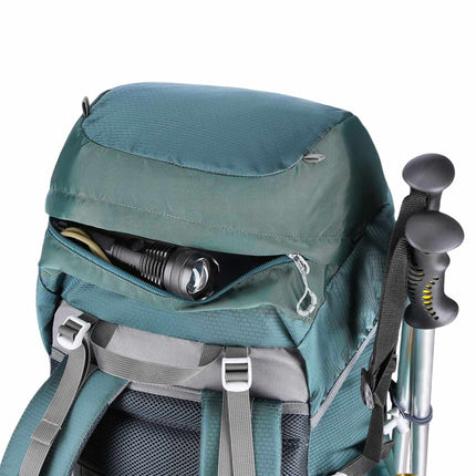 65L Green Tourist Backpack – Lightweight, Durable