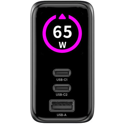 65W PD/QC Charger with Display