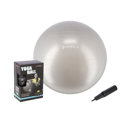 65cm Gray Gym Ball – Anti-Burst, Non-Slip