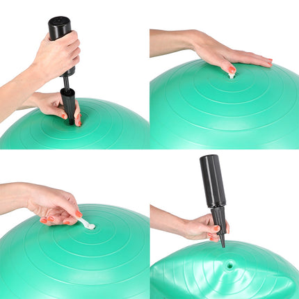 65cm Gray Gym Ball – Anti-Burst, Non-Slip