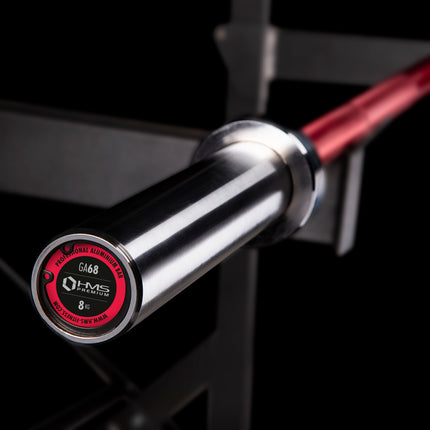 68KG Aluminium Bar, Red – Heavy Duty Fitness Equipment