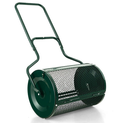 68cm Wide Compost Spreader with Improved Side Bars & U-Shaped Handle Green