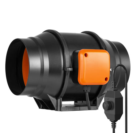 6 Inch Inline Duct Fan 323 CFM, Variable Speed Control
