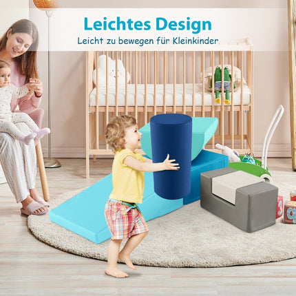 6 PCS. Foam building blocks Giant building blocks for running around and climbing Soft building blocks made of navy blue foam