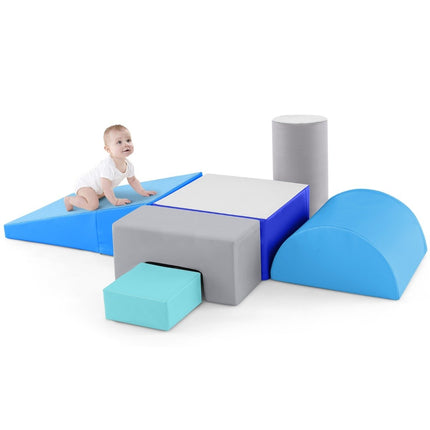 6 PCS. Foam building blocks, giant building blocks for running around and climbing, blue