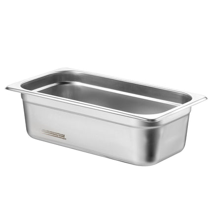 6-Pack 1/3 Size Stainless Steel Steam Table Pans, 4-In Deep