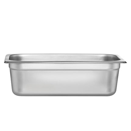 6-Pack 1/3 Size Stainless Steel Steam Table Pans, 4-In Deep