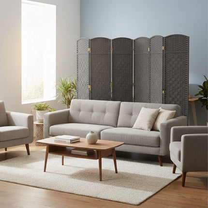 6-Panel Room Divider Folding Screen