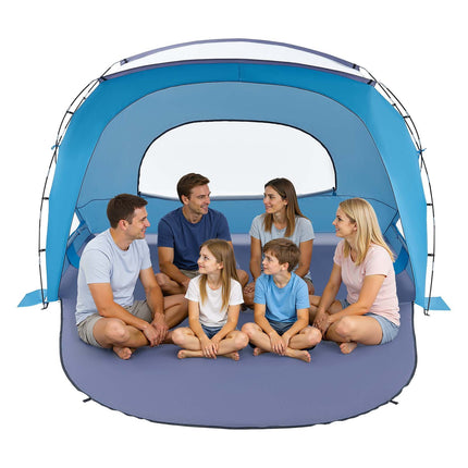 6-Person Beach Tent, UPF 50 Sun Shelter With Carry Bag