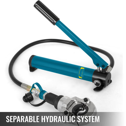 6-Ton Hydraulic Pipe Crimper, V and TH Jaws 12–32 mm