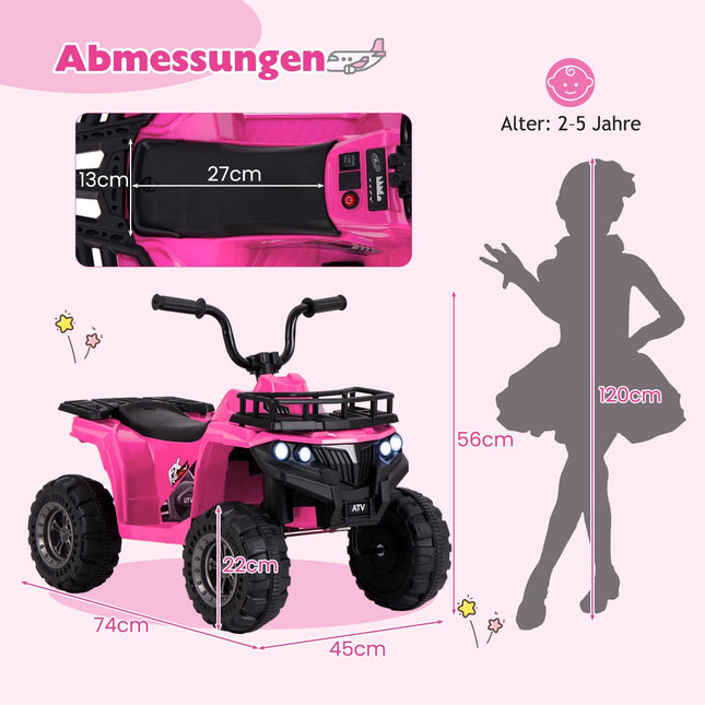 6V Kids Electric Quad with Forward & Reverse Function