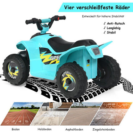 6V children's motorcycle children's quad electric children's quad 73 x 40 x 44.5 cm blue
