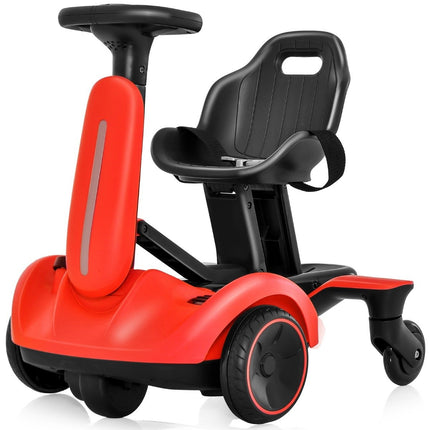 6V go-kart electric drift car for children electric go-kart with 2-way adjustable seat red