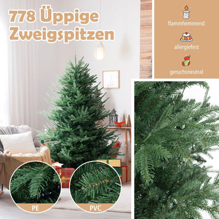 6ft Artificial Christmas Tree with 240 LED Lights