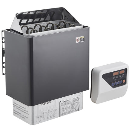 6kW Electric Sauna Heater, 400V 3N, Digital Timer Control