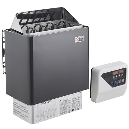 6kW Electric Sauna Heater, 400V 3N, Digital Timer Control
