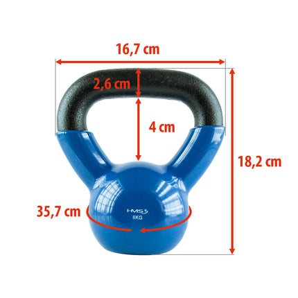 6 kg Cast Iron Kettlebell – Blue