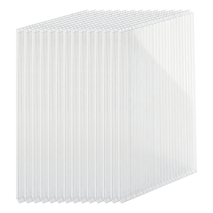 6mm Clear Polycarbonate Double-Wall Sheets, Set of 14