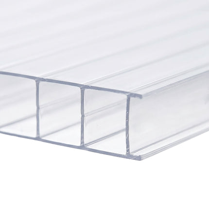 6mm Clear Polycarbonate Double-Wall Sheets, Set of 14