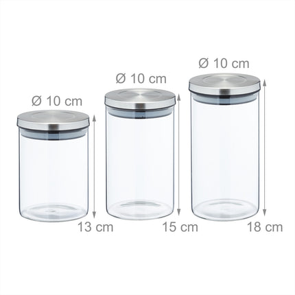 6 pcs. Storage jars in various sizes