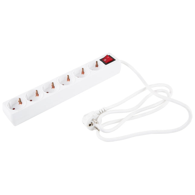 6-way junction box with switch