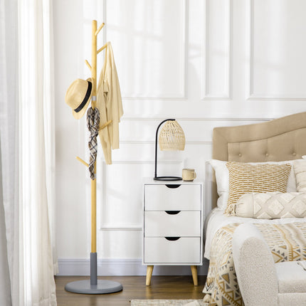 Coat rack - 70" high, 8 hooks for hats and jackets