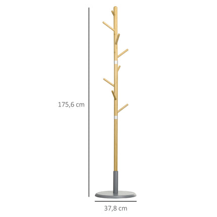 Coat rack - 70" high, 8 hooks for hats and jackets