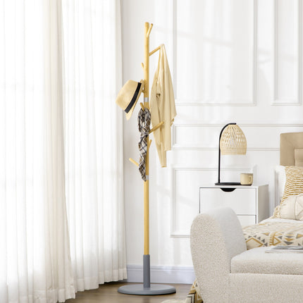 Coat rack - 70" high, 8 hooks for hats and jackets
