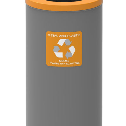 75L Yellow Recycling Bin for Waste Separation