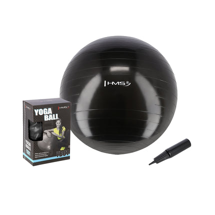 75cm Black Gym Ball – Anti-Burst, Non-Slip Surface