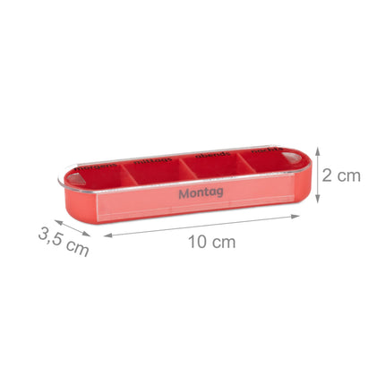 7-Day Pill Box with 4 Compartments Each
