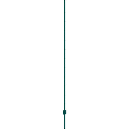 7 Ft U-Channel Steel Fence Posts, 10 Pack, Green