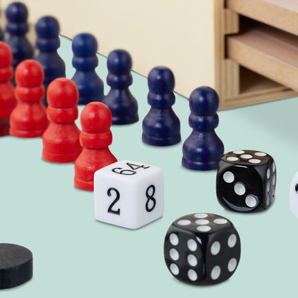 7-in-1 Wooden Board Game Set – Compact Design