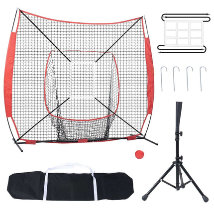 7x7ft Baseball Softball Practice Net, Tee and Target