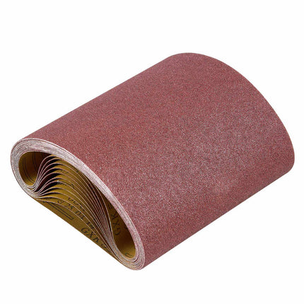 80 Grit Sanding Belts, 8 x 19 in, 12 Pack