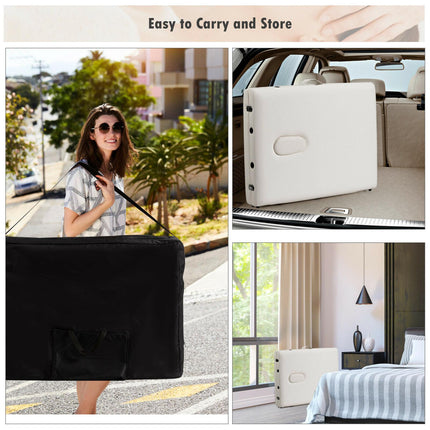 84" Adjustable Portable Massage Table with Carry Case