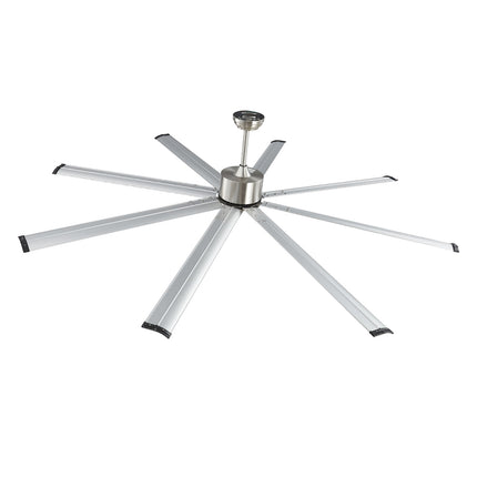 84-Inch Ceiling Fan No Light, 8-Blade, Remote, Reversible DC