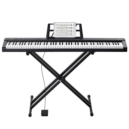 88-Key Digital Piano Keyboard, Semi-Weighted, Bluetooth MIDI