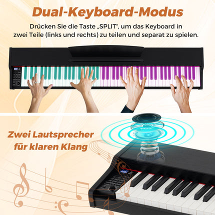 88-Key Semi-Weighted Digital Piano, Stand and Pedals