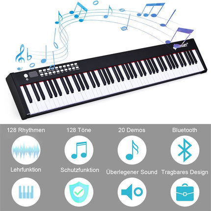 88-key digital piano keyboard electronic piano keyboard carrying case